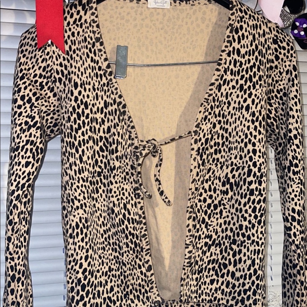 cheetah print top